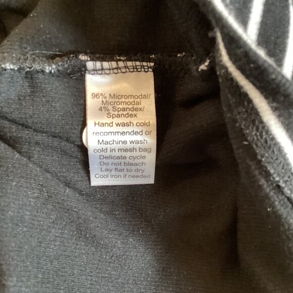 ATM‎ Anthony Thomas Melillo Dress Size XS Xsmall NWT Black Combo Dip Dye Striped - Picture 4 of 11